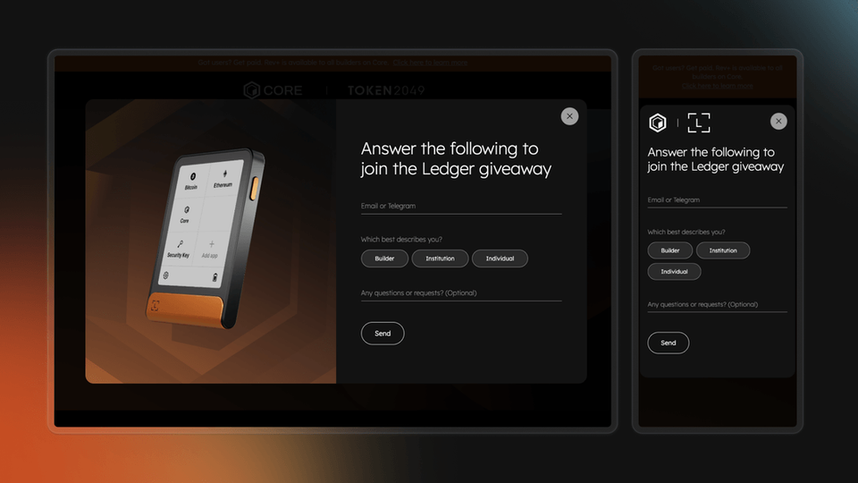 Core Dao - Token2049 Web Design