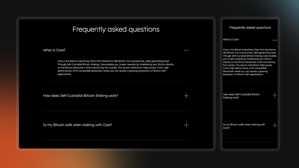 Core Dao - Token2049 Web Design