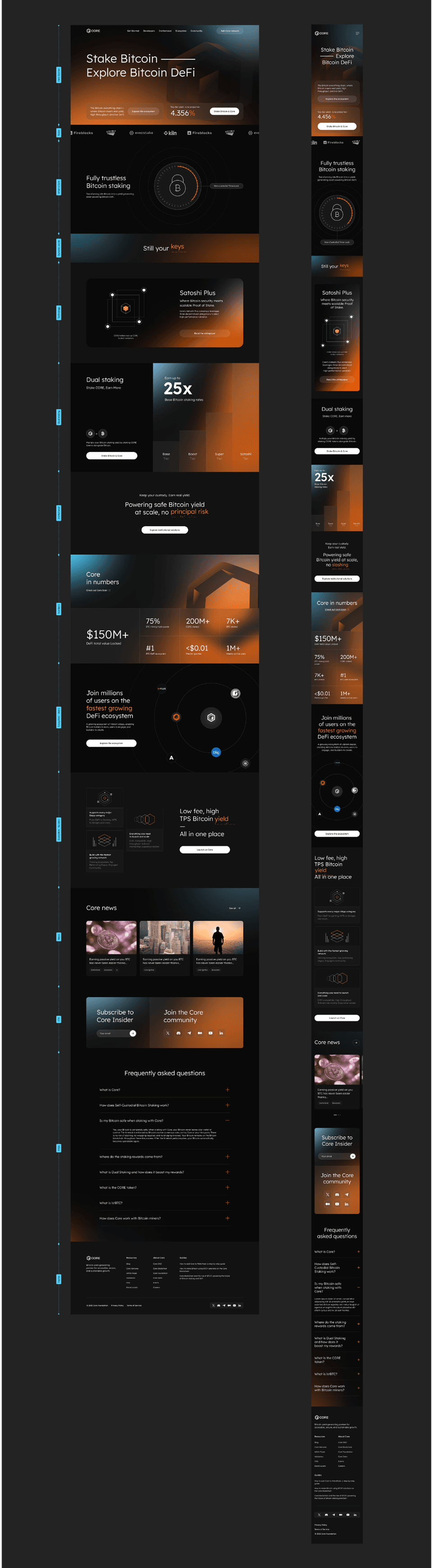 Core Dao homepage full design