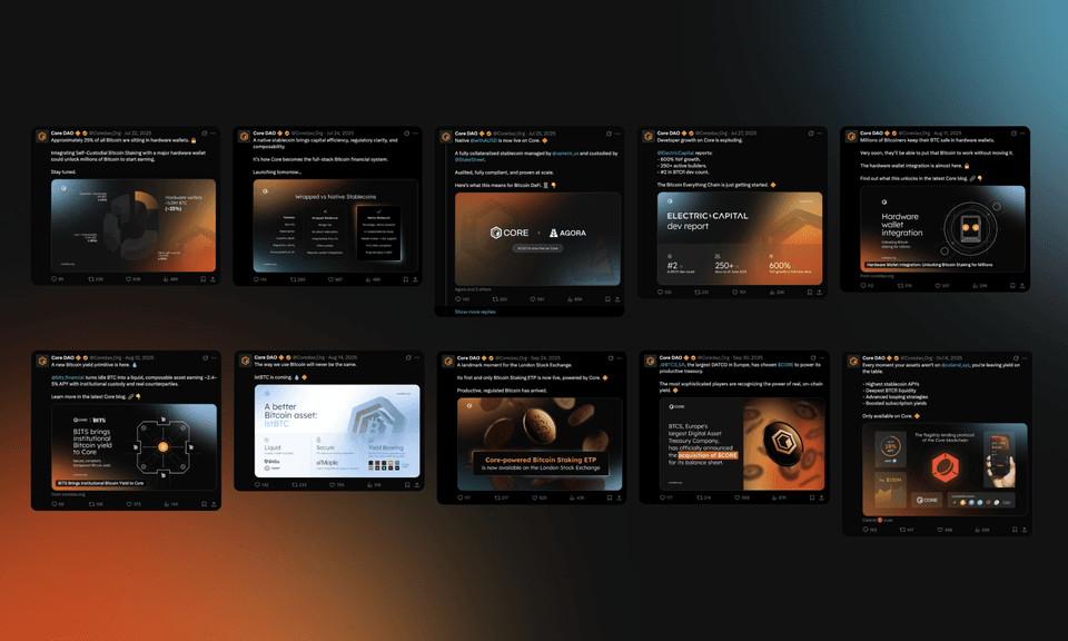 Core Dao social media post design