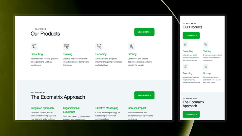 Ecomatrix - Webflow