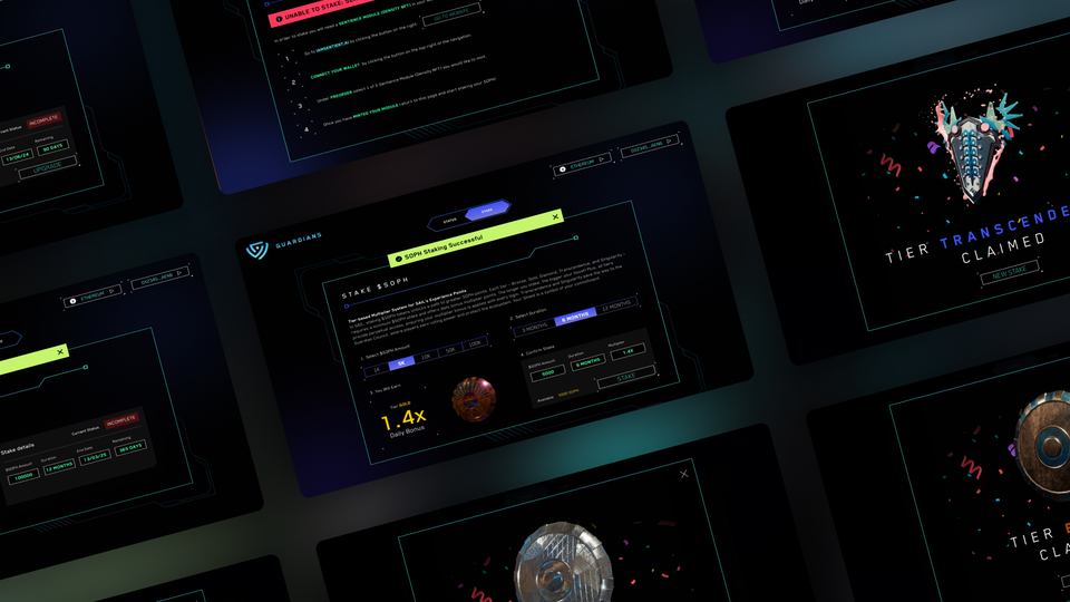 Sentience AI Labs - Guardians UI Design key visual