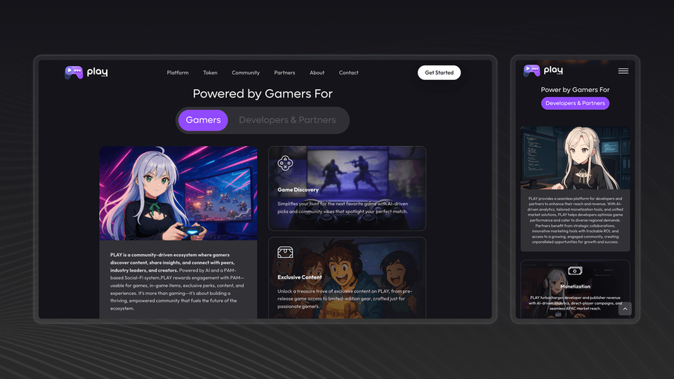 PlayasiaXP - Web Design