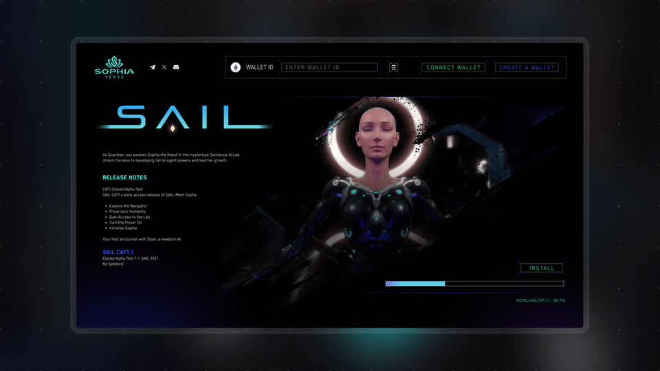 Sentience AI Labs - Game UI Design