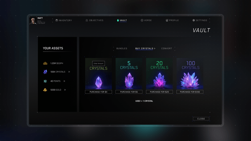 Sentience AI Labs - Game UI Design