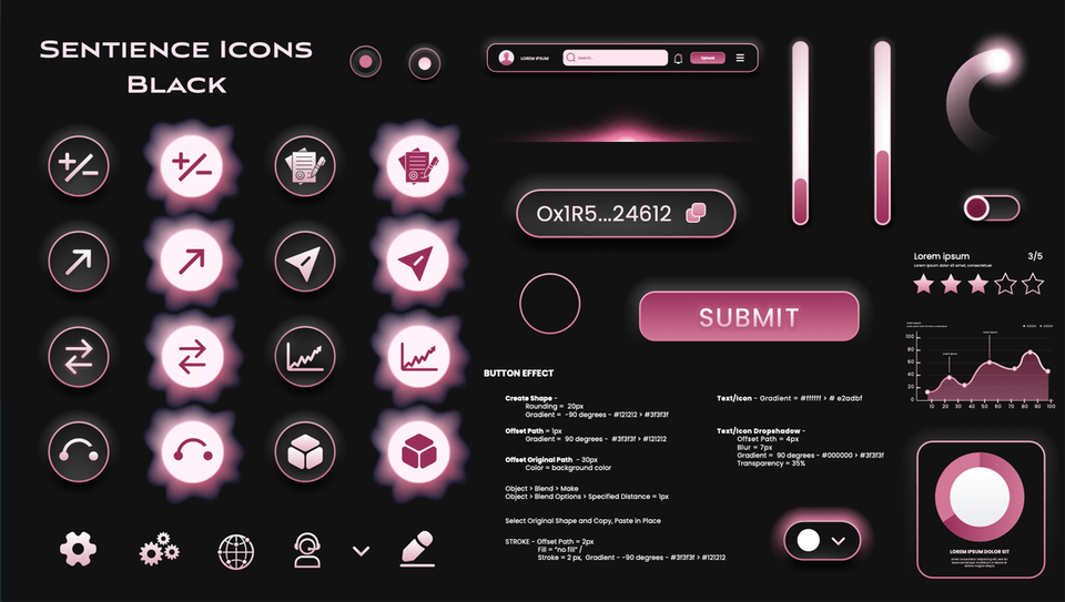Sentience - Web / App UI Design
