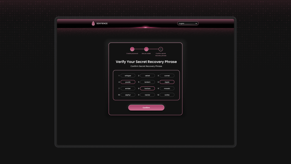 Sentience - Web / App UI Design