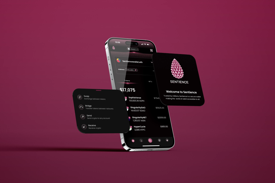 Sentience - Web / App UI Design key visual