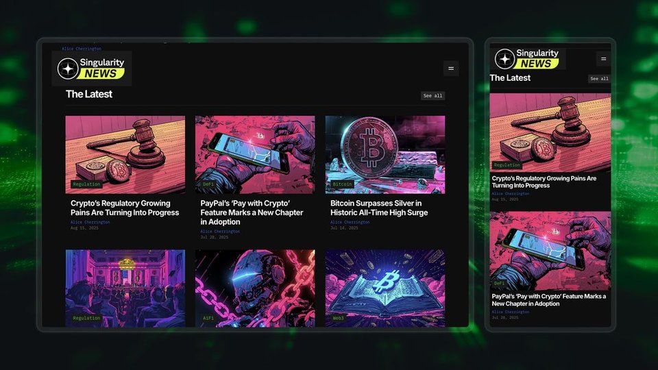 SingularityNews - Webflow
