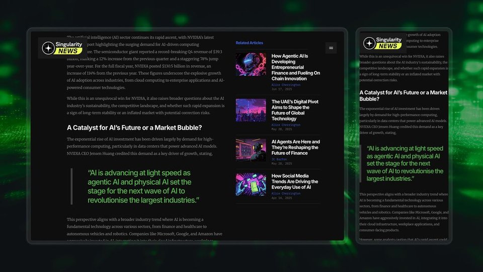 SingularityNews - Webflow