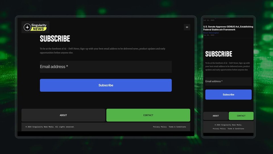 SingularityNews - Webflow