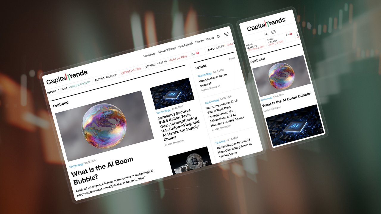 The Capital Trends Webflow project cover